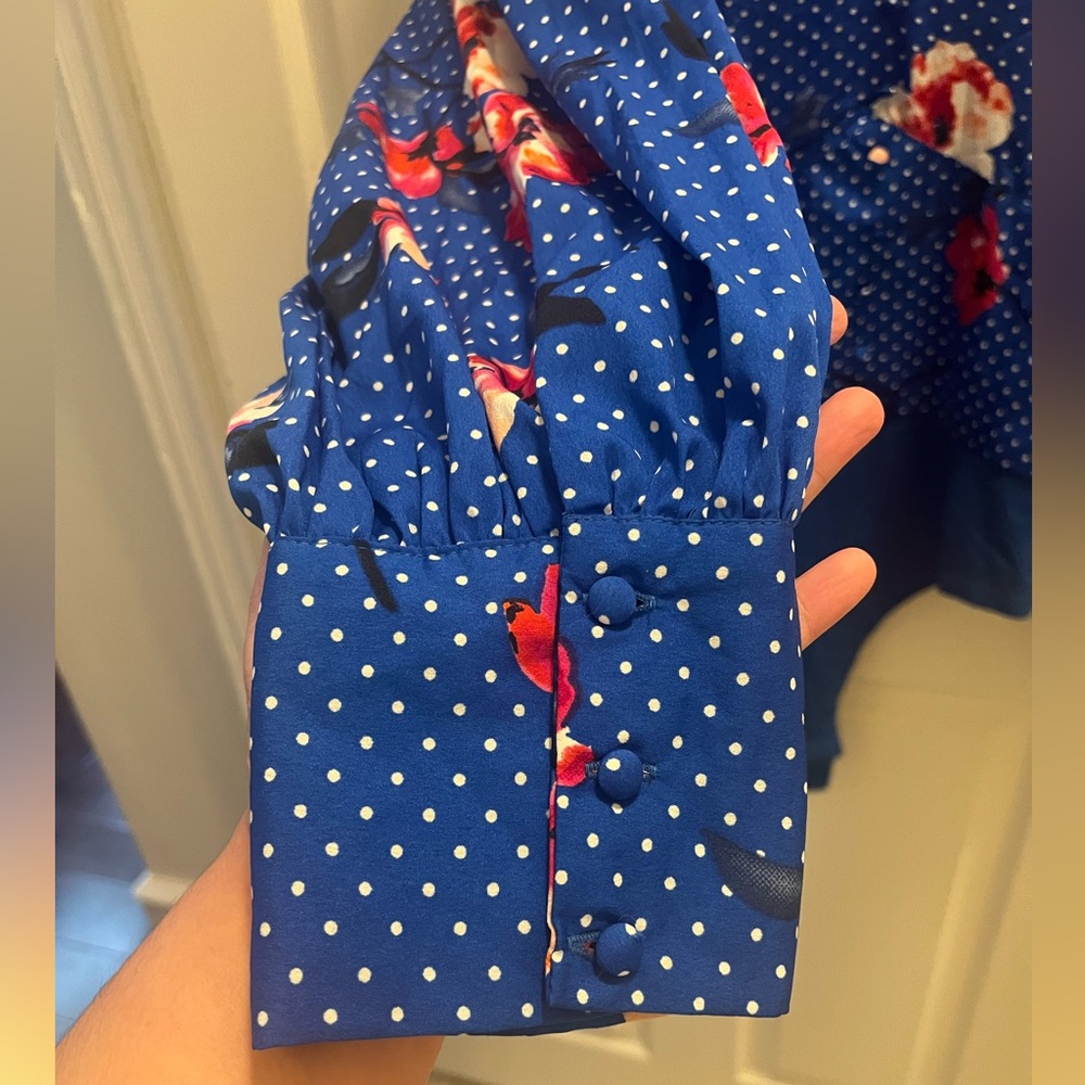 Influence Plus Button Down Blouse Bodysuit In Flo… - image 8